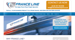 Desktop Screenshot of francelinetransport.co.uk